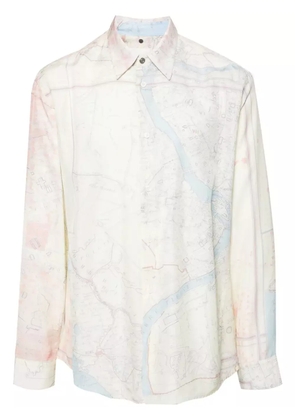 OAMC map-print shirt - Neutrals