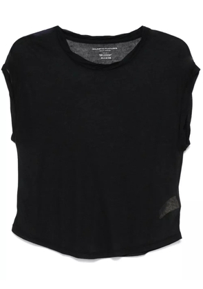 Majestic Filatures semi-sheer T-shirt - Black