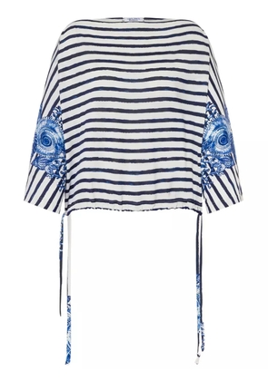 Alberta Ferretti striped T-shirt - White
