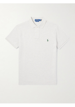 Polo Ralph Lauren - Slim-Fit Logo-Embroidered Cotton-Piqué Polo Shirt - Men - Gray - XS