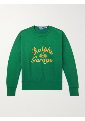 Polo Ralph Lauren - Logo-Embroidered Cotton-Blend Jersey Sweatshirt - Men - Green - S