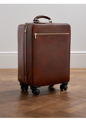 Brunello Cucinelli - Full-Grain Leather Carry-On Suitcase - Men - Red
