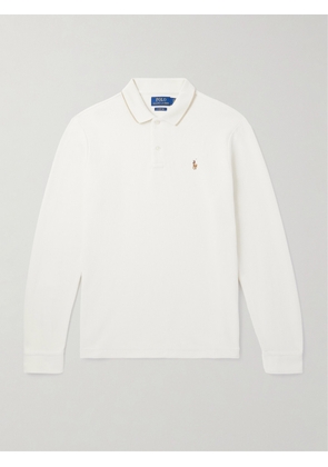 Polo Ralph Lauren - Logo-Embroidered Cotton-Jersey Polo Shirt - Men - Neutrals - XS