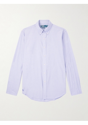 Polo Ralph Lauren - Button-Down Collar Cotton Shirt - Men - Purple - XS