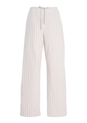 The Row Hypnosta Checked Cotton Wide-Leg Pants - Moda Operandi