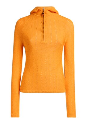 Etro Zipped Knit Cotton-Blend Sweater - Moda Operandi