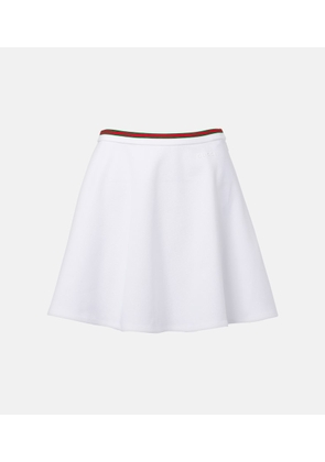 Gucci Cotton pique miniskirt