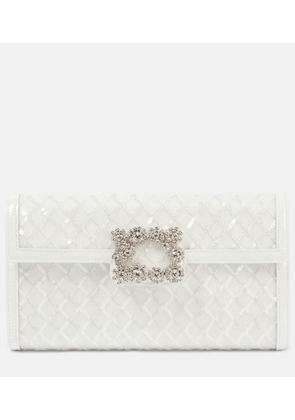 Roger Vivier Efflorescence sequined clutch