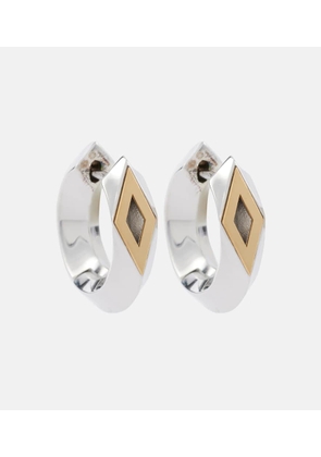 Burberry Hollow Small sterling silver hoop earrings