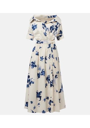 Altuzarra Lydia floral cotton-blend midi dress