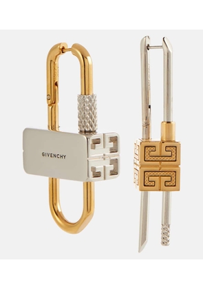 Givenchy Lock asymmetric earrings