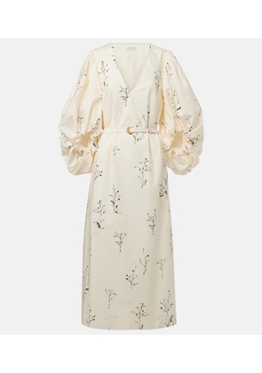 Altuzarra Corrie belted floral cotton midi dress
