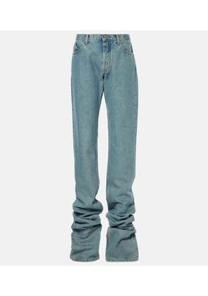 The Attico Ruched straight jeans