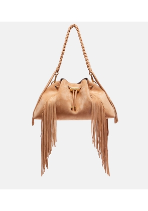 Jimmy Choo Bon Bon Medium fringed suede shoulder bag
