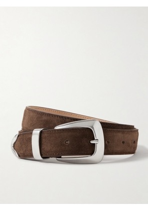 KHAITE - Benny Suede Belt - Brown - 70,75,80,85,90