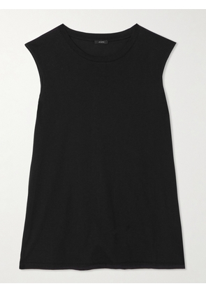 Joseph - Cotton And Silk-blend Jersey Tank - Black - x small,small,medium,large,x large