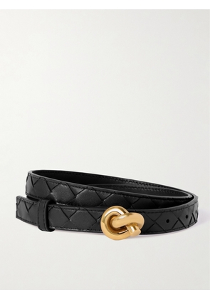 Bottega Veneta - Knot Intrecciato Leather Belt - Black - 65,70,75,80,85