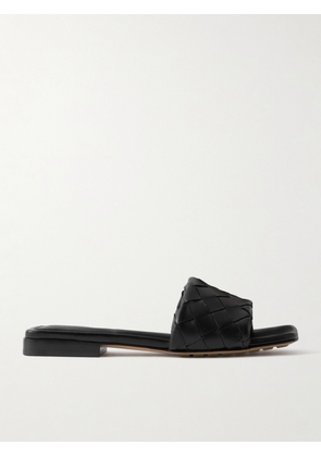 Bottega Veneta - Riva Intrecciato Leather Slides - Black - EU 36,EU 37,EU 38,EU 39,EU 40,EU 41
