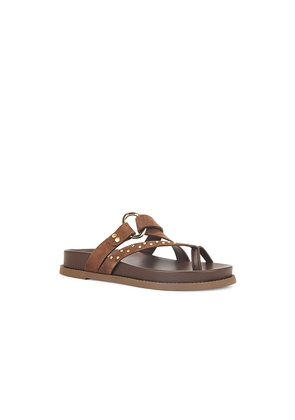 Schutz Aveline Sporty Sandal in Brown. Size 10. Also in 6.5, 7.5, 8, 9.5.