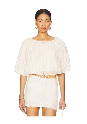 Tularosa Giana Top in Cream. Size L. Also in M, S, XL, XS, XXS.