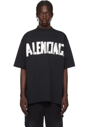 Balenciaga Black New Tape Type Medium Fit T-shirt