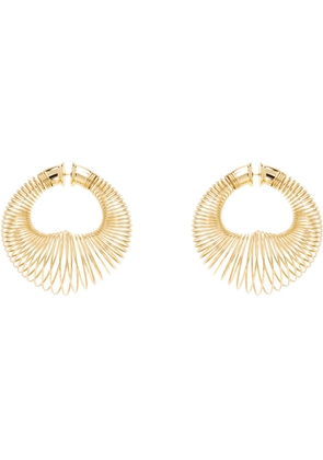 ALAÏA Gold Spiral Hoop Earrings