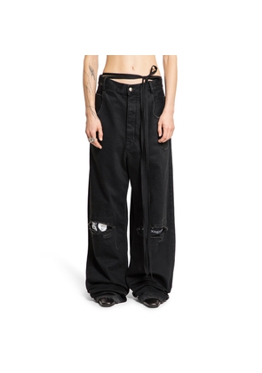 ANN DEMEULEMEESTER WOMAN BLACK JEANS
