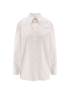 Saint Laurent Certified Cotton Shirt With Cassandre Embroidery