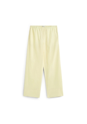 Twisted Seam Boxer Trousers in Straw, Size EU 32