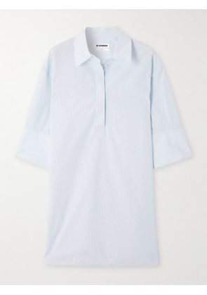 Jil Sander - Striped Cotton-poplin Shirt - Blue - FR 34,FR 36,FR 38,FR 40,FR 42,FR 44