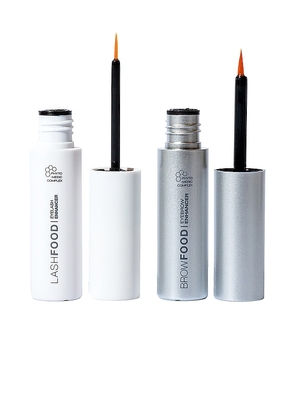 Lashfood Lash + Brow Enhancer Serum Duo in White.