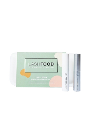 Lashfood Lash + Brow Enhancer Serum Duo in White.