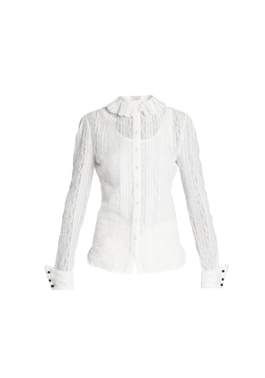 Saint Laurent Embroidered Blouse