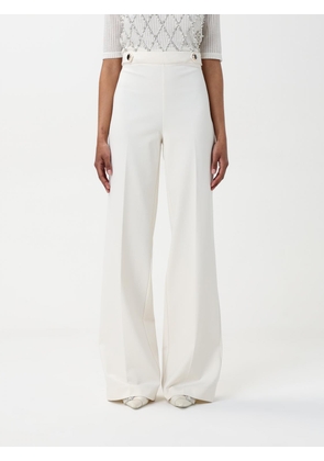 Pants TWINSET Woman color Pearl