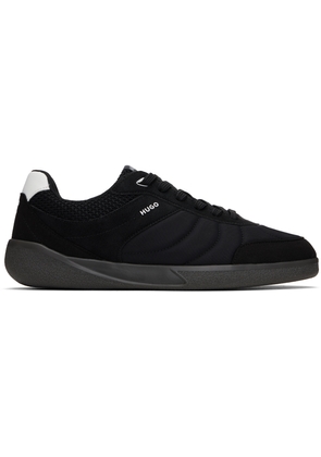 Hugo Black Football-Inspired Sneakers