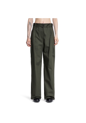 BURBERRY WOMAN GREEN TROUSERS