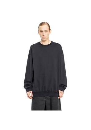 ANN DEMEULEMEESTER MAN BLACK SWEATSHIRTS