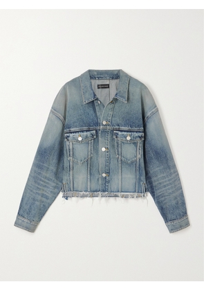 Balenciaga - Distressed Denim Jacket - Blue - 1,2