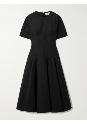 MCQUEEN - Day Organic Cotton-poplin Midi Dress - Black - IT36,IT38,IT40,IT42,IT44,IT46,IT48