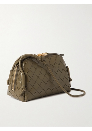 Bottega Veneta - Concert Pouch Intrecciato Leather Shoulder Bag - Green - One size