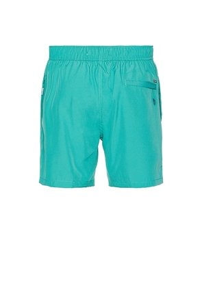 Vintage Summer Performance Stretch Lined Volley Swim Short in Teal. Size L. Also in M, S, XXL/2X.