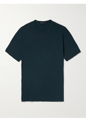 James Perse - Elevated Lotus Garment-Dyed Cotton-Jersey T-Shirt - Men - Blue - 1