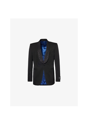 Mens Givenchy Shawl-Lapel Single-Breasted Wool Blazer