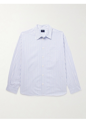Noah - Oversized Striped Cotton-Poplin Shirt - Men - Blue - S/M