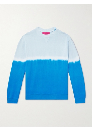 The Elder Statesman - Embroidered Tie-Dyed Cotton And Cashmere-Blend Jersey Sweatshirt - Men - Blue - S