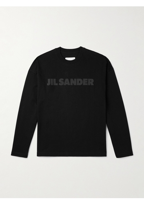 Jil Sander - Logo-Print Cotton-Jersey T-Shirt - Men - Black - S