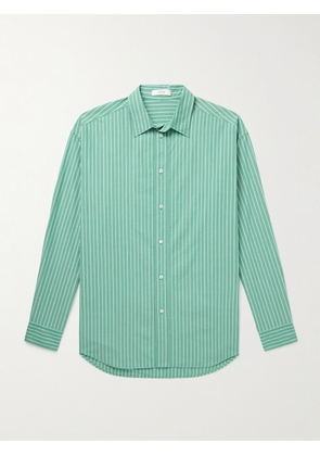 The Row - Miller Striped Cotton-Poplin Shirt - Men - Green - M