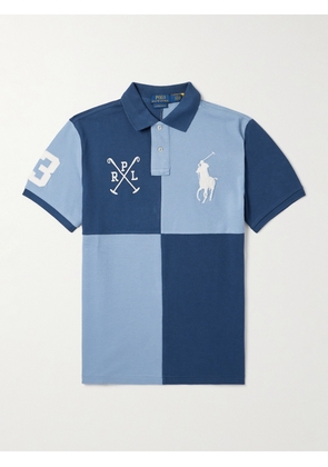 Polo Ralph Lauren - Slim-Fit Logo-Embroidered Cotton-Piqué Polo Shirt - Men - Blue - XS