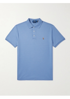 Polo Ralph Lauren - Logo-Embroidered Cotton-Jersey Polo Shirt - Men - Blue - XS