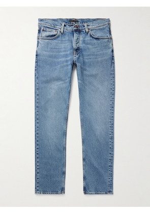 Nudie Jeans - Solid Ollie Slim-Fit Straight-Leg Jeans - Men - Blue - 28W 32L